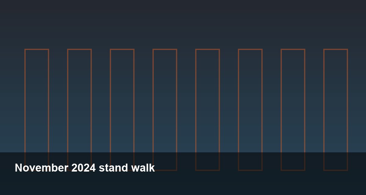 November stand walkthrough after a quiet hall year
