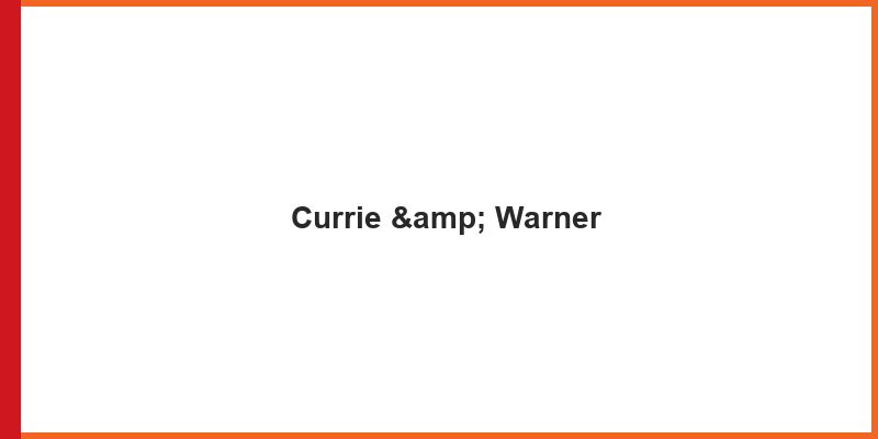 Currie & Warner